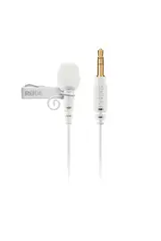 Rode Lavalier GO - White Broadcast-Grade Microphone with 3.5mm TSR Jack