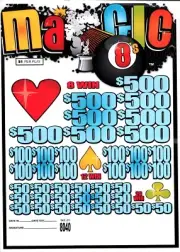 Pull Tab Tickets - Jar Tickets - Game - Magic 8's 8040