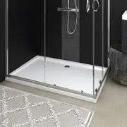 Rectangular ABS Shower Base Tray White 80x120 cm vidaXL