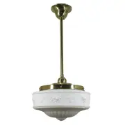 Senator Opal Matt 11&quot; Shade w 1/2&quot; x 1/2m Rod Pendant