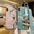 For iPhone Samsung Crossbody Bowknot Wrist Strap Stand Case Phone Cover Hot Girl