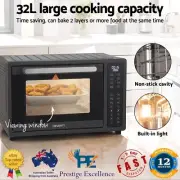 32L Air Fryer LCD Cool Touch Panel 1700W Multifunctional Tray 16 Cooking Program