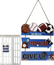 Basketball Wall Decor - Sport Themed Wall Decor | Waterproof Nursery Art Decoration for Living Room Kids Playroom Classroom Home Bathroom