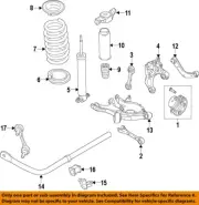 FORD OEM 15-23 Continental Rear Suspension Brake Components-Hub Assy K2GZ1109A (for: Lincoln)