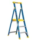 Bailey P150 Fibreglass Platform Ladder 3 Steps 0.9m Platform 150kg FS14070