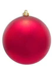 Red Metallic Large Display Bauble Christmas Decoration - 20cm