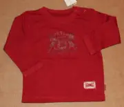 12 m 1 year NWT Pumpkin Patch BASIC Red Long Sleeve SHIRT Top Boys