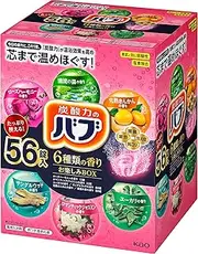 Babu 6 Different Scent Selection Box, Medicated, 56 Tablets, Carbonated Bath Salts, Assortment, Quasi-Drug