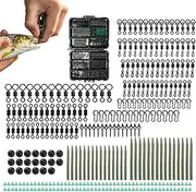 Fishing Tackle | Set of 300 Carp Fishing Rig,with Storage Box, Multi-purpose Outdoor Gear for Beginner Expert Angler