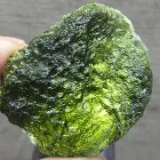 107.3Ct Genuine MOLDAVITE Czech Republic Certificate of Authenticity