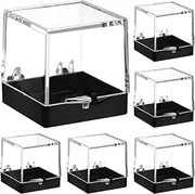 DOITOOL 12Pcs Acrylic Display Box,1.4 Inch Specimen Display Case,Mineral Standard Display Box for Rock Jewelry Collection