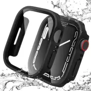 2Pack Rugged Case with Tempered Glass Screen Protector for Apple Watch Series 7