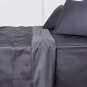 Home Beautiful Luxury Cotton Sateen Sheet Set - Storm - Double