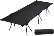 kokiya Camping Cot Sleeping Bed for Adults Kids Folding Bed for Dormitory Office Backpacking Home