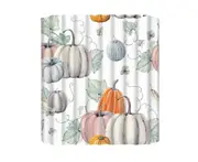 Shower Curtain Water Proof Single Printing Reusable Privacy Protection Bathing Curtain Autumn Decor Daily Use-I