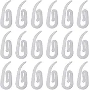 VGOL 100PCS Curtain Hooks Drapery Hooks Curtain Rollers Window Curtain Accessories for Door Curtain Shower Curtains Window Curtains Pencil Pleat Curtains White Plastic 28x12mm