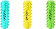 Pet Tooth Cleaning Dog toys Durable Dog Chew Toy Dog Molar Tooth Stick Puppy Dental Care Dog Molar Toothbrush Elasticity Soft cleaning expends energy grinding teeth (Color : 3PCS)