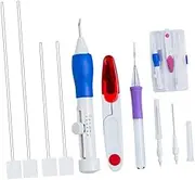 KALLORY DIY Embroidery Pen Punch Needle Kit for Sewing Knitting and Cross Stitch Crafts Comfortable Handle for Easy Use Beginners and Craft Enthusiasts