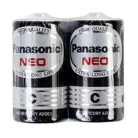 在飛比找樂天市場購物網優惠-國際牌 Panasonic 2號 電池 碳鋅電池 黑色 2入