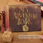 Scrapbook Vintage Photo Album Memories DIY Scrap Book 40 Pages for Family Travel