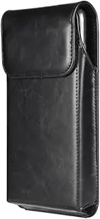NOIAFZY 1pc Premium Faux Leather Phone Case - Safety Strap Ring Fixer with Belt Clip, Stylish and Durable Phone Protector for Men