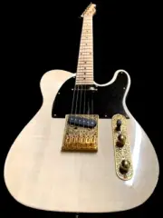 GREAT PLAYING NEW SOLID MAPLE FLAMED TL. VINTAGE STYLE 6 STRING ELECTRIC GUITAR