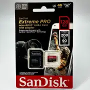 SanDisk 128GB Micro SD SDXC MicroSD Class 10 128 GB Extreme PRO