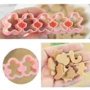 Mini Christmas Cookie Cutters Stamp Xmas Tree Gingerbread Pattern Biscuit Mould