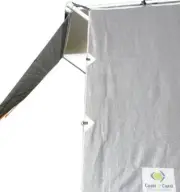 Coast Side Sunscreen & Privacy Screen Sun Shade End Wall Roll Out Caravan Awning
