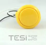 Tesi DITO XL Snap In 30MM Arcade Button Guitar Kill Switch - Yellow