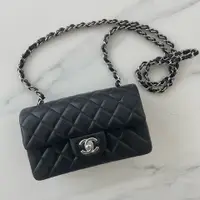 在飛比找PopChill優惠-[二手] Chanel CF mini coco 20黑銀山