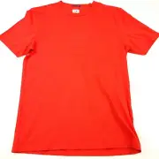 $135 C.P. Company Metropolis Logo Tee T-Shirt in Fiery Red Mens Size Large