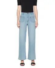 Frame Le Slim Bardot Pocket Palazzo Jeans in Wilson