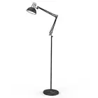 LEPOWER Floor Lamp, Swing Arm Floor Lamp, Industrial Floor Lamp with Heavy Me...