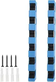 CAPASTEC 1 Set Fishing Rod Holder, Horizontal Fishing Pole Holder, Rod Holders for Wall, Fishing Pole Holders for Garage Boats, Blue
