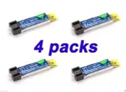 Latest Blade MSR MSRX 4 PACKS 150mAh 1S 3.7V 25C LiPo Battery # EFLB1501S25