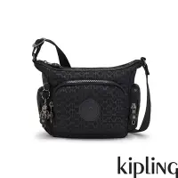 在飛比找Yahoo奇摩購物中心優惠-『牛角包』Kipling 經典黑菱格紋印花小巧多層側背包-G