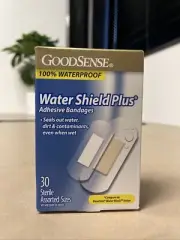 GoodSense Water Shield Plus Adhesive Bandages, 30 Ct. Assorted Sizes