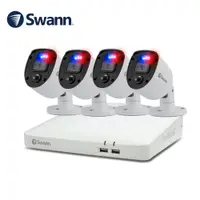 在飛比找PChome24h購物優惠-【Swann】 8路DVR+4*FHD警示監控組