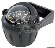 RIVIERA Boat Marine High Speed Compass 3" 80mm Black Flat rose Bracket Mount