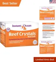Reef Crystals Reef Salt For 200 Gallons, Enriched Formulation For Aquariums, ...