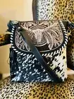 Myra Western Boho Crossbody Spirit Of The Herd Leather Hand Tooled Cowgirl Bag