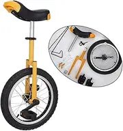 Excellent 16"/18"/20" Wheel Uni-Cycle Skidproof Unicycle Stand Cycling, Manganese Steel Frame Leakage Protection Mute Bearing, Yellow (Color : Yellow, Size : 20 Inch Wheel) Durable TDF