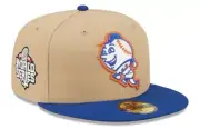 NEW ERA NEW YORK METS MLB CLASSIC CAMEL 59FIFTY HAT 7 1/4
