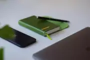 Pocketable Stonepaper Notebook With Magnetic Clip And Pen - eco-friendly, com...