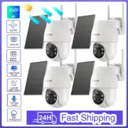 ieGeek 3MP Wireless Solar Battery CCTV Security Camera System Outdoor Home Audio