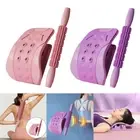Back Stretcher with Massage Roller EVA Neck for Adults Chair Gym