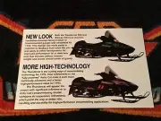 ‘93 ARCTIC CAT THUNDERCAT & WILDCAT Snowmobile Poster vintage sleds High Tech