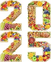 Wooden Charcuterie Board - Numbers Tray Platter Thick Food Board,Fillable Thick Wooden Food Tray Graduation Decorations for Fruit Cheese Platter Vegetable