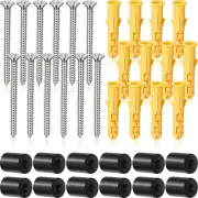 12 Sets Snowboard Wall Mounts Rack and Hanger with Screws Snowboard Display Moun